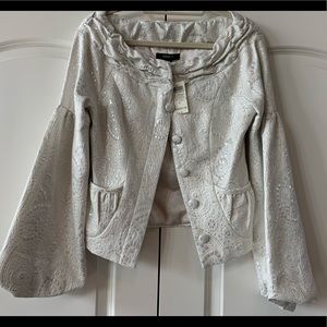 Pristine Ivory off the shoulder jacket